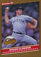 1986 Donruss Highlights #5 Roger Clemens Baseball Card