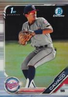 2019 Bowman Draft #BDC65 Keoni Cavaco Chrome-Refractor Baseball Card