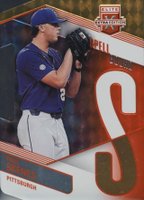 2023 Panini Elite Extra Edition Spellbound #SP1 Paul Skenes Orange Die-Cut Baseball Card