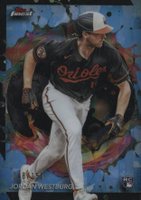 2024 Topps Finest #283 Jordan Westburg Sky Blue Refractor Baseball Card