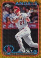 2024 Topps Chrome #200 Mike Trout Gold Wave Baseball Card