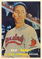 1957 Topps #287 Sam Jones Baseball Card