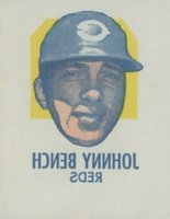 1971 Topps Tattoos Perforated # Johnny Bench Baseball Card