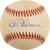 1999 Hall of Fame Autographs # Bob Gibson Ball Baseball Card