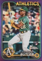 2024 Topps Chrome #5 Lawrence Butler Purple Refractor Baseball Card