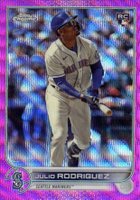 2022 Topps Chrome Update #USC150 Julio Rodriguez Pink Wave Baseball Card
