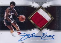 2006 Upper Deck Exquisite Collection Autographs Patches  #AP-JE Julius Erving Basketball Card