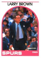 1989 Hoops #102 Larry Brown Basketball Card