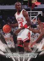 2007 Fleer Jordan Box Set-Playoff Highlights #PH27 Michael Jordan Basketball Card