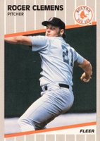 1989 Fleer Glossy #85 Roger Clemens Baseball Card