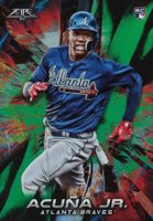 2018 Topps Fire  #109 Ronald Acuna Jr. Green Baseball Card