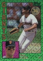 2019 Topps Silver Pack 1984 Chrome Promo  #29 Will Clark Green Refractor Baseball Card