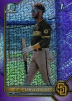 2022 Bowman Mega Box Chrome #203 Samuel Zavala Purple Refractor Baseball Card