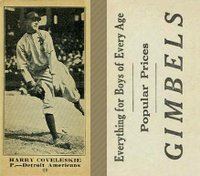 1916 Gimbels #40 Harry Coveleskie (Coveleski) Correct spell Coveleski Baseball Card