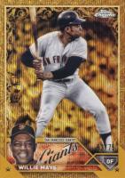 2023 Topps Gilded Collection #22 Willie Mays Wave Gold Etch Baseball Card