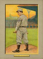 1911 Turkey Reds #124 Bobby Wallace Checklist Back Baseball Card