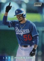 2020 Stadium Club Chrome #218 Mookie Betts Refractor Baseball Card