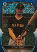 2023 Bowman Mega Box Chrome #171 Ethan Salas Blue Baseball Card