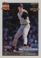 1991 Topps Desert Shield #19 Jeff D. Robinson Baseball Card
