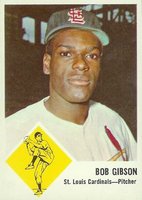 1963 Fleer #61 Bob Gibson Baseball Card