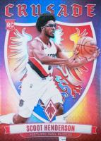 2023 Panini Phoenix Crusade #23 Scoot Henderson Purple Basketball Card