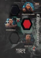 2005 Topps Luxury Box Divisions 6 Relics #DVR2 Allen Iverson/Ben Gordon/Dwyane Wade/Kobe Bryant/Ray Allen/Tracy McGrady Courtside Basketball Card