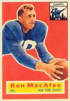 1956 Topps #65 Ken MacAfee Football Card