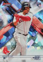 2018 Bowman's Best #4 Rafael Devers Atomic Refractor Baseball Card