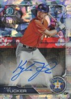 2019 Bowman Rookie Autographs Chrome #KT Kyle Tucker Atomic Refractor Baseball Card
