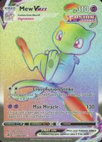 2021 Pokemon Sword & Shield Fusion Strike #268 Full Art/Mew Vmax Secret TCG Card
