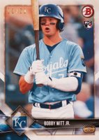 2022 Bowman Transcendent VIP Party Bobby Witt Jr. Through the Years #2018 Bobby Witt Jr. Baseball Card