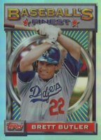 1993 Finest #6 Brett Butler Refractor Baseball Card