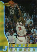 1996 Bowman's Best #58 Larry Johnson Atomic Refractor Basketball Card