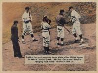 1936 R312 # Gabby Hartnett Crossing Home Plate... Baseball Card