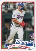 2024 Topps Update 1989 Topps Baseball #36 Wyatt Langford Baseball Card
