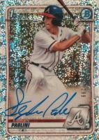 2020 Bowman Chrome Prospect Autographs #CPASP Stephen Paolini Speckle Refractor Baseball Card