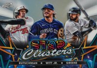 2023 Topps Cosmic Chrome Star Clusters #SC6 Adley Rutschman/Bobby Witt Jr./Riley Greene Baseball Card