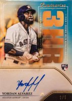 2020 Topps Luminaries Home Run Kings Autographs #YA Yordan Alvarez Blue Baseball Card