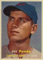 1957 Topps #42 Dee Fondy Baseball Card