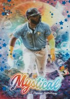 2024 Topps Update Mystical #MYS12 Junior Caminero Blue Baseball Card