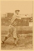 1914 Texas Tommy Type 1 # Johnny Evers Baseball Card