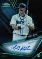 2021 Topps Chrome Black Autographs #JK Jarred Kelenic Green Refractor Baseball Card