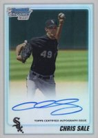 2010 Bowman Chrome Draft Picks & Prospects #BDPP92 Chris Sale Autograph-Refractor Baseball Card