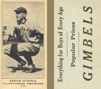 1916 Gimbels #134 Steve O'Neill Baseball Card