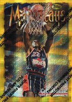 1996 Finest #276 Clyde Drexler Refractor w/Coating Basketball Card