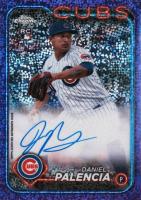 2024 Topps Chrome Rookie Autographs #RADP Daniel Palencia Purple Speckle Refractor Baseball Card