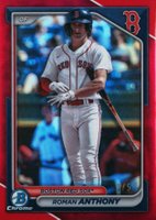 2024 Bowman Chrome Prospects #BCP22 Roman Anthony Red Refractor Baseball Card