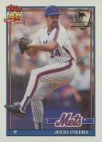 1991 Topps Desert Shield #504 Julio Valera Baseball Card
