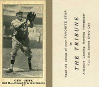 1916 Altoona Tribune #67 Gus Getz Baseball Card