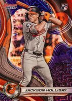 2024 Bowman's Best #13 Jackson Holliday Purple Mojo Baseball Card